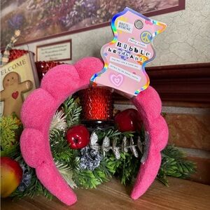 Spa Terry Cloth Bubble Pink Headband NWT